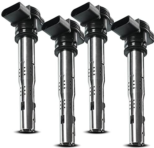 Frankberg 4x Zündspule Kompatibel mit A1 A3 A4 A5 A6 A8 Q3 Q5 R8 TT Superb Altea Exeo Leon Beetle Golf Plus Golf V VI III IV Polo 2003-2018 07K905715