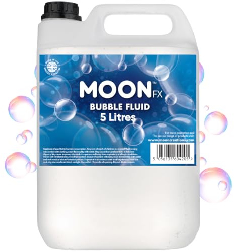 MoonFX M04205 Fluido de burbuja profesional 5L - Pro Bubble Fluid para máquinas de burbujas profesionales