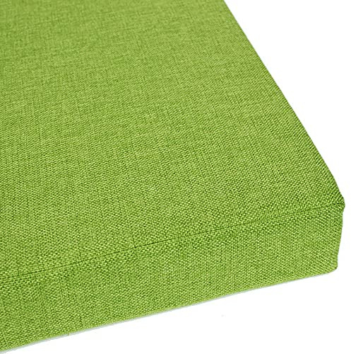 2-3-Sitzer-Bankkissen, Essbankkissen mit hochdichtem 35D-Schaumstoff, Schaukelsitzkissen für Garten, Terrasse, Innen- und Außenbereich, Möbel (Grün, 80 x 40 x 5 cm)