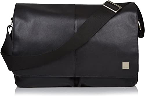 KNOMO Kobe Leder 16 Zoll Laptop Messenger Bag Professionelle Leder Umhängetasche für Damen und Herren