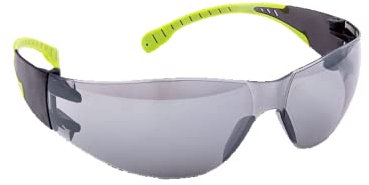 Trevendo Schutzbrille in Universalgröße, Arbeitsschutzbrille, flexible Sicherheitsbrille Grey-Flex, 1 Stück