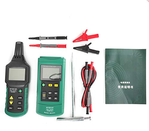 Akozon Ms6818 Kabelsuchgerät, Leitungssuchgerät, Electric Underground Wire Detector Tragbare Profi Digital Kabelfinder Detektor Tools für Kabelbau, Stromkreisen Tracking-Gerät