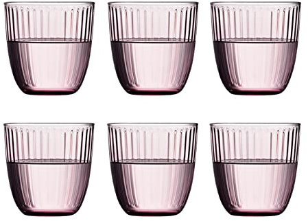 tazza di vetro 6 pz Bere occhiali da bicchieri for la casa tazze di vetro cucina cucina set di bicchieri colorati occhiali da acqua ideale for acqua, succo di frutta, birra, cocktail Bicchiere da Acqu