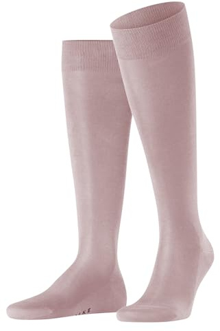 FALKE Tiago M Kh algodón fil d'Écosse sostenible lisos 1 par, Calcetines largos Hombre, Rosa Rose 8740, 41-42