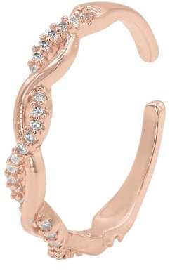 Heideman Ring Aria Damen aus Edelstahl rosegold Damenring für Frauen mit Stein Zirkonia weiss rose vergoldet Gr. 54