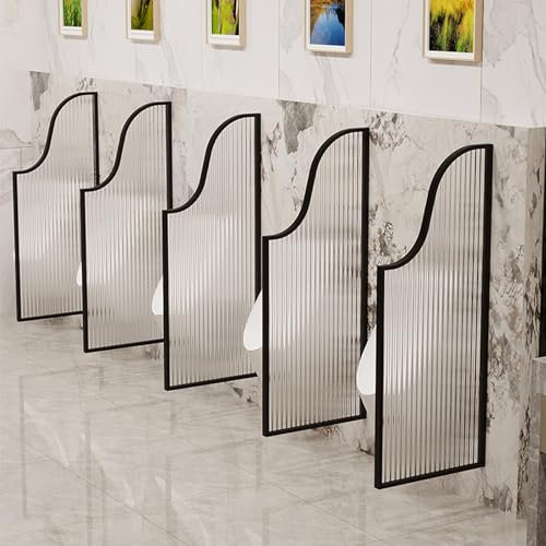 Urinal-Trennwand Aus Gehärtetem Glas,Urinal Schamwand,WC Trennwand,modische Hotel-Toilettentrennwand,bodenstehende Urinal-Schallwand Für Erwachsene,Toilettenschutz,Urinal-Sichtschutz,Toilettenschutz (