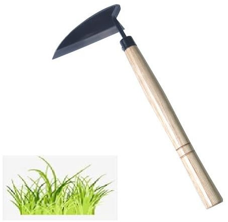 KEAAN Hand Weeding Hoe Weeding Tools, Garden Tools Multifunctional Manual Weeder Wooden Handle Weeding Hoe (Japanese Style)