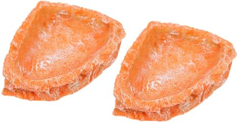 Sosoport 2stücke Reptilien Futterschale wasserdichte Futter Und Wassernapf Für Schildkröten Eidechsen Bartagamen Und Geckos Dekorativ Und Langlebig