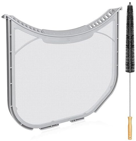 Fluff Filter and Brush for Dryer Dryer Replacement Fluff Filter for Appliances and Hotels
