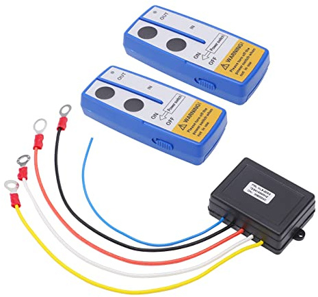 Kit de Control Remoto de Cabrestante de 75 Pies, Alimentado por Batería, Antena Integrada, Indicador LED Universal para Coche y Camión