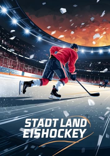 Stadt Land Eishockey: Geschenk für Eishockeyfans | Der perfekte Spieleblock mit 50 Seiten (A4)