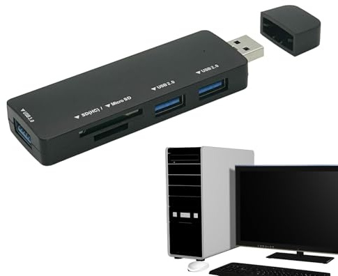 Estación de Acoplamiento multipuerto, estación de Acoplamiento USB Expansor | Hub de datos portátil de la estación de acoplamiento del ordenador por