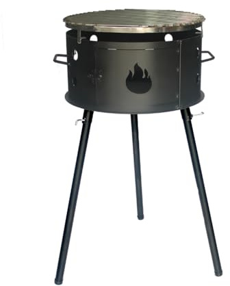 Barbacoa Fogonero Francis 460 Parrilla Argentina leña y carbon Portatil Desmontable Paellero Brasero Artesanal Nic Store Bbq