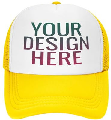 DOHXQM Benutzerdefinierte Baseball -Kappe Design Ihre eigenen Hüte Benutzerdefinierten Hats Logo Personalisierte Baseball Cap Benutzerdefinierte Hut Fügen Sie Ihr eigenes Design/Text/Fotos