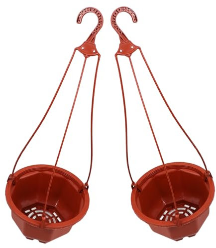 IMIKEYA 2pièces Lot de Jardinières Suspendues Plastique pour Balcon Et Plantes pour Intérieur Et Jardin