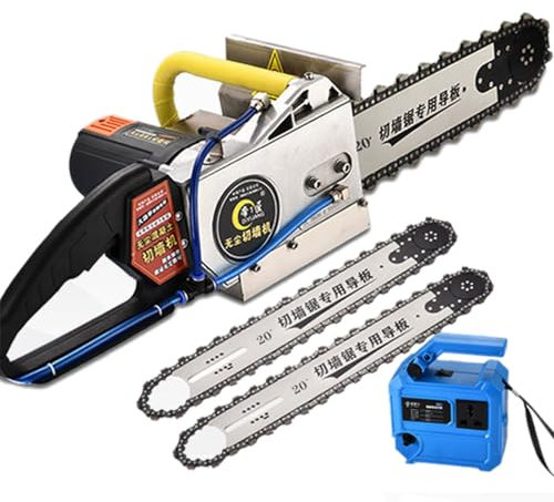 Tronçonneuse Electrique Filaire,Moteur Tout Cuivre,Vitesse Réglable,Double Sortie D'eau,Tronçonneuses pour Mur En Béton Armé,Mur En Ciment,Mur En Brique Rouge,Brique Creuse,6500W