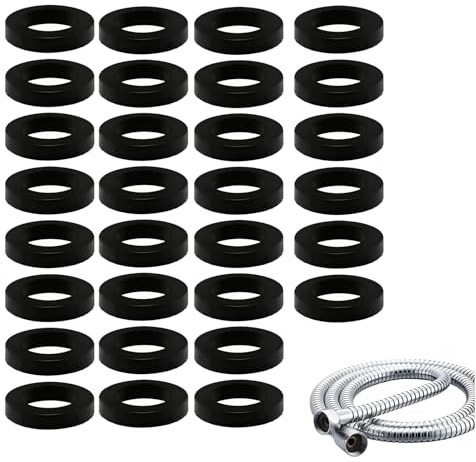 Premium Rubber Flat Seals Set for Faucets and Shower Heads - Perfect for Joint Robinet and Joint Pommeau de Douche Applications