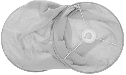HYTROVE Paralume in Tessuto per Lampadario Sospensione Calotta Coprifili Grigia Elegante e Semplice per Decorazioni Casa e Feste