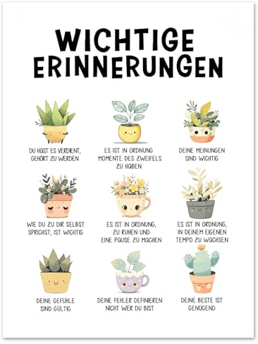 Motivation Poster, Affirmationsposter Jugendliche, Sprüche Büro Arbeitsplatz, Motivationsspruch auf Leinwand, Inspirierende Wandposter für Team Geschenk Schlafzimmer Wohnzimmer Deko, 40x30cm Ungerahmt