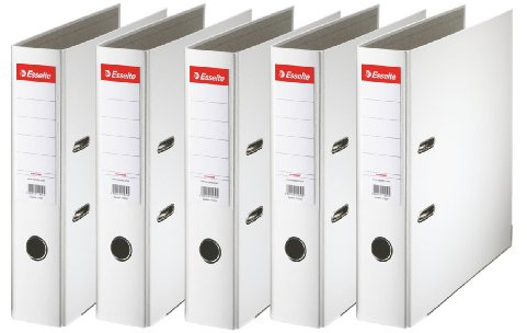 Esselte 5 Stück Aktenordner 75 mm weiß