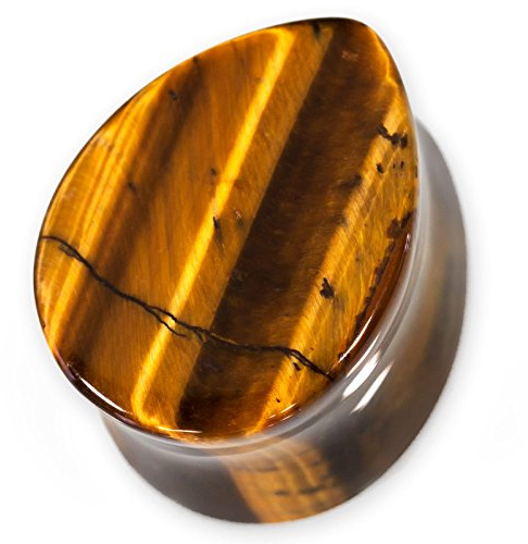 Fly Style Flesh-Tunnel Tropfen-Plug - Stein Piercing-Schmuck
