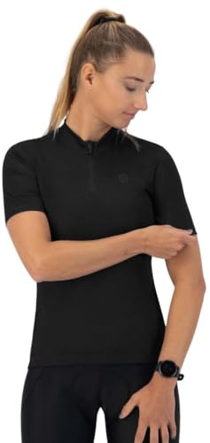 Rogelli Core - Radtrikot Kurzarm - Radtrikot für Rennrad - Damen | 3 Rückentaschen - Atmungsaktiv - Rundhals - Temperatur 15 - 30 °C