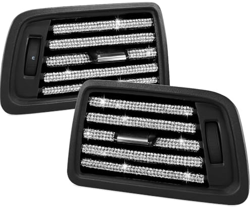 Diamond effect car interior vent trim | 10PCS Strips of rhinestones Bling up car interior and dash | Vehicle accessories | Personalise decorate your dashboard | SNAP ON easy fit | Fits almost any type