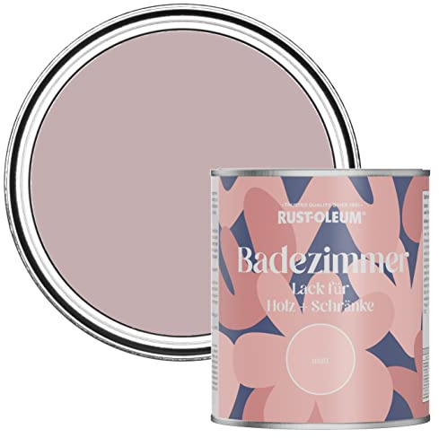 Rust-Oleum Pink Moisture Resistant Bathroom Wood and Cabinet Paint in Matt Finish - LITTLE LIGHT 750ML