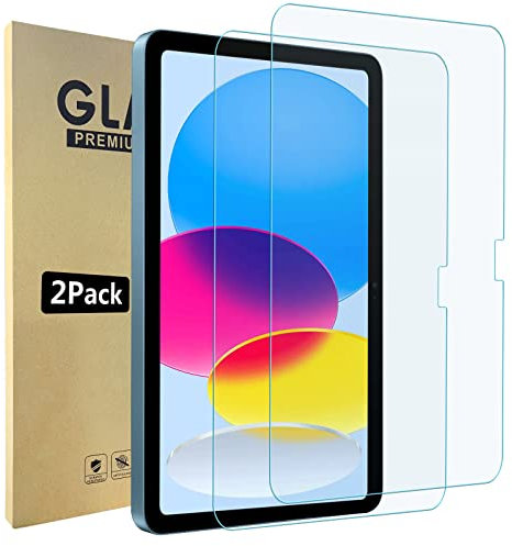 Bigqin 2 Piezas de Protector Pantalla Compatible con iPad (A16) 11 2025/10 Generación 2022 10.9, 2.5D Bubble Free/HD/Anti-Huella Cristal Templado Compatible con iPad 11/10 Generación 10.9