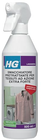 HG Smacchiatore Pretrattante per Tessuti Ad Azione Extra Forte, 500 ml