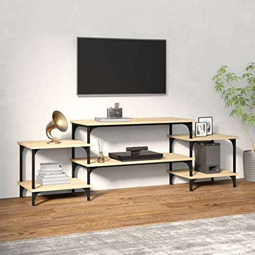 RAUGAJ Home & Garden TV-Schrank, Sonoma-Eiche, 157 x 35 x 52 cm, Holzwerkstoff