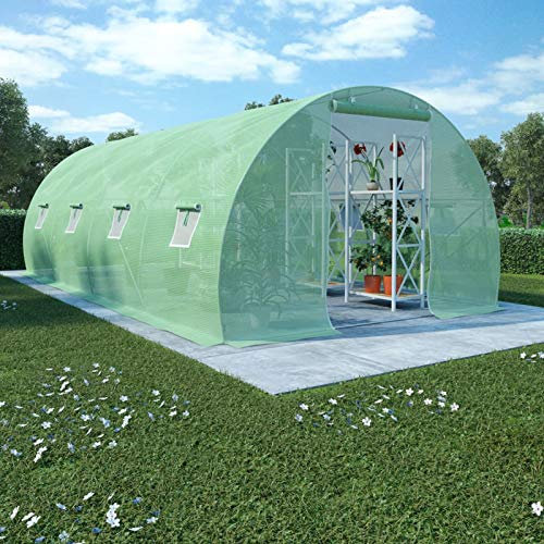 BaraSh Serre 18 m² 600x300x200 cm,Carport Abri Voiture,Serre Tunnel