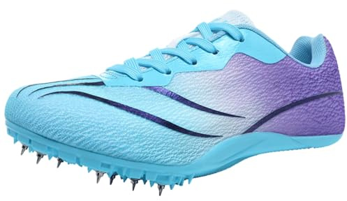 ZHENSI Leichtathletik-Schuhe leichte Sprint-Sprung-Spikes-Schuhe für Damen Herren Jugendliche