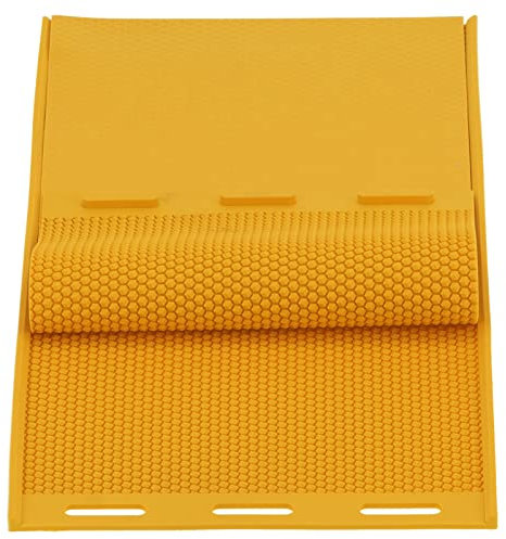 Wachsgrundierung für Bienenrahmen, Bienenwachsplatten, 2 Stück, 5,4 Mm, Faltbare Bienenwachs-Pressform, Bienenwachsplatten für Kerzen, Herstellung von Möbeln, Bodenpolieren