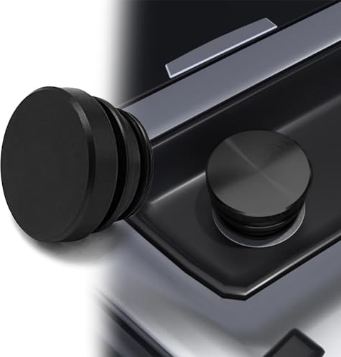 Car Cigarette Lighter Cover, Car Interior Accessorie, Aluminum Dustproof Cover, Dustproof Cigarette Lighter Plug Cover, Cigarette Lighter Cap for Car Decorations & Protection Fits Most Car (Black)