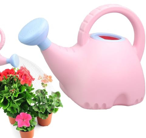Regadera para niños, regadera de elefante con diseño de elefantes, regadera reciclada, regadera para jardinería, con boquilla extraíble para plantas de jardín, niños y exteriores