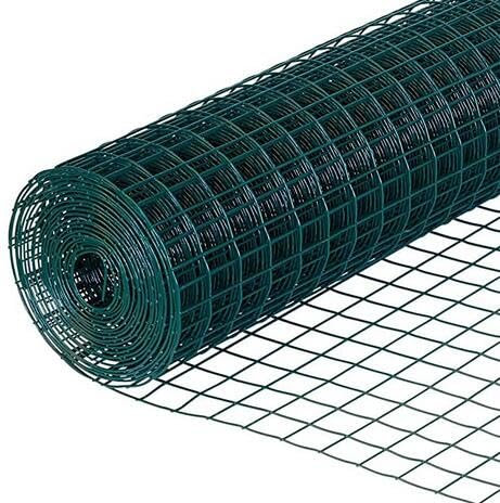 Paladian Grillage en PVC - Maille carrée 13mm - Grillage Cloture Volaille ou Jardin - Taille 1m x 5m - Multi Usage et Résistant