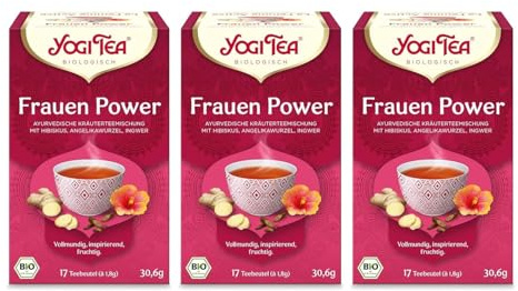 YOGI TEA Ashwaganda Balance, Tisane Bio avec Ashwaganda, Cerise Acérola, Passiflore, Décaféiné, Yogi Tea pack de 6, 6x17 sachets de thé (102)