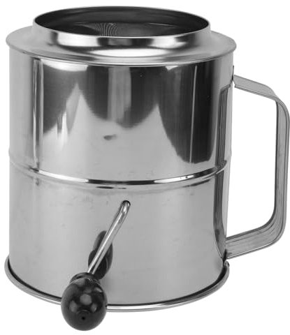PHENOFICE 1pezzi Setaccio Per Farina Portatile Rete Per Cottura Colino Per Farina Domestico Resistente e Leggero Per Uso Quotidiano