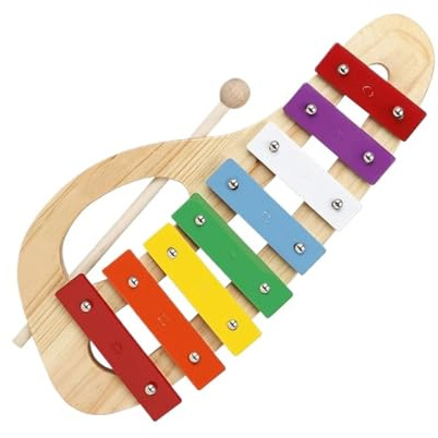Xylophon-Instrument Für Erwachsene 8-Noten-Xylophon Mit Kunststoffhammer-Aufbewahrungsbox Percussion-Musikinstrument Geschenk-Xylophon
