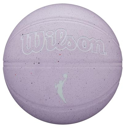 Wilson Pallone da Basket WNBA Heir Eco, Con Scanalature Profonde, Rivestimento Ecologico, Trazione Ottimale, Adatto A Tutti I Terreni, Colore: Lavanda, Taglia: 6
