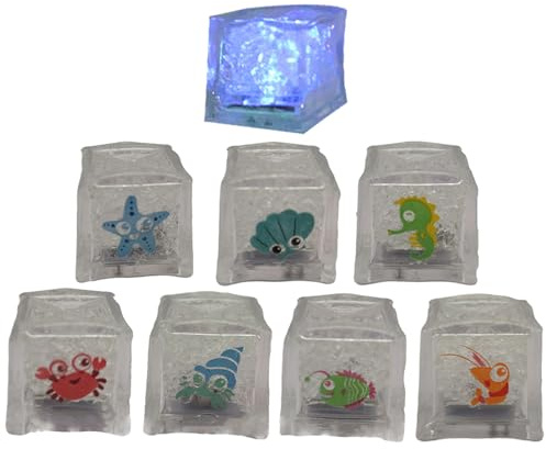 Cubes lumineux pour baignoire – Lumières de spa clignotantes – Cubes LED étanches | Lumières d'ambiance sous-marine pour se détendre dans le bain, accessoires de bain réutilisables multicolores