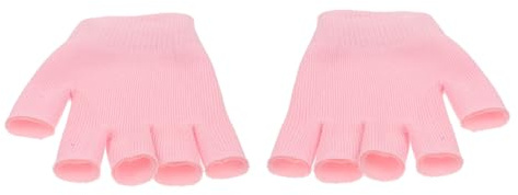 DECOMELODY Guantes Hidratantes de Gel para Manos Mujer Reparación y Cuidado de Seca y Agrietada Protección Duradera y Suavidad Color Rosa