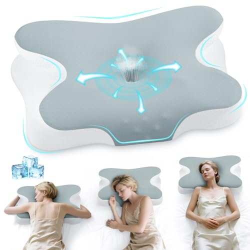 Untimaty Memory Foam Pillow, Orthopedic Pillow,Two Heights Available