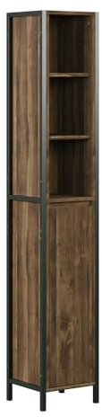 Vicco Badschrank Naola, Eiche/Schwarz, 30 x 167.5 cm