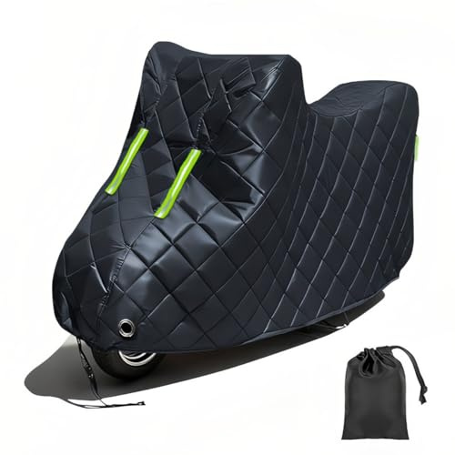 Winter Anti EIS und Schnee Motorrad Abdeckung für Yamaha Xmax 300 Verdicket und Baumwolle Oxford Motorrad Abdeckungen Winddicht, Schneeproof, Hagelschutz，Vollständige Abdeckung