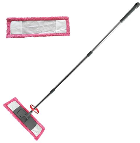 Fregona para Suelos de Madera - Limpiador con Mango telescópico Absorbente - Accesorios de Limpieza para Suelos laminados - para Madera, Laminado, Techo, Pared, Ventana, Hogar, Dormitorio, Sala y Uso