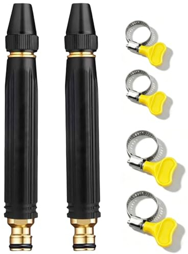 Home - Pistola de agua de alta presión para lavado de autos con boquilla elevadora, pistola de agua de alta presión para limpieza de automóviles, modos de pulverización ajustables, jardín, patio