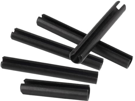 Schwarze Feder, Zylindrischer Hohlstift, Stahl, Gerader Splintverschluss, 100 Stück(M5-30pcs,14mm)