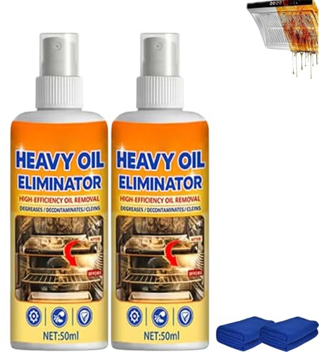 Fast-Acting Heavy-Duty Grill Degreaser Spray,2026 Nettoyant Barbecue Spray Degraissant Barbecue Et Gaz,Nettoyant Multi Surface Accessoires Barbecue Pour I'élimination Eapide De Ia Graisse (50ml*2)